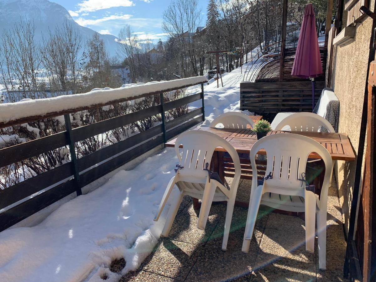 Studio sympa avec terrasse , maxi 4 pers.Briançon Exterior foto